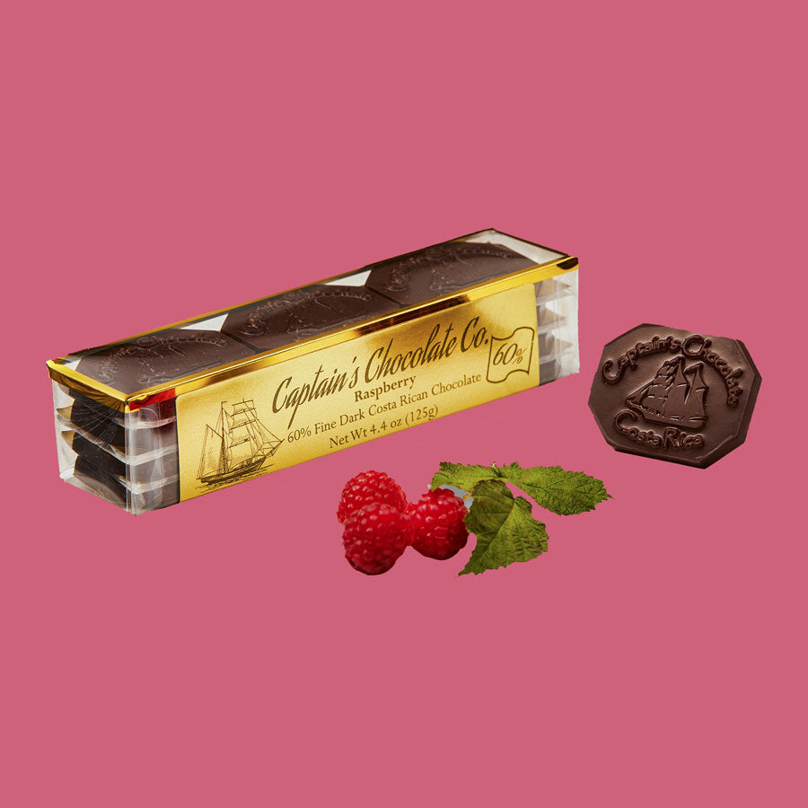 Organic Raspberry Dark Chocolate Box Set (12pc) – Captain's Chocolate